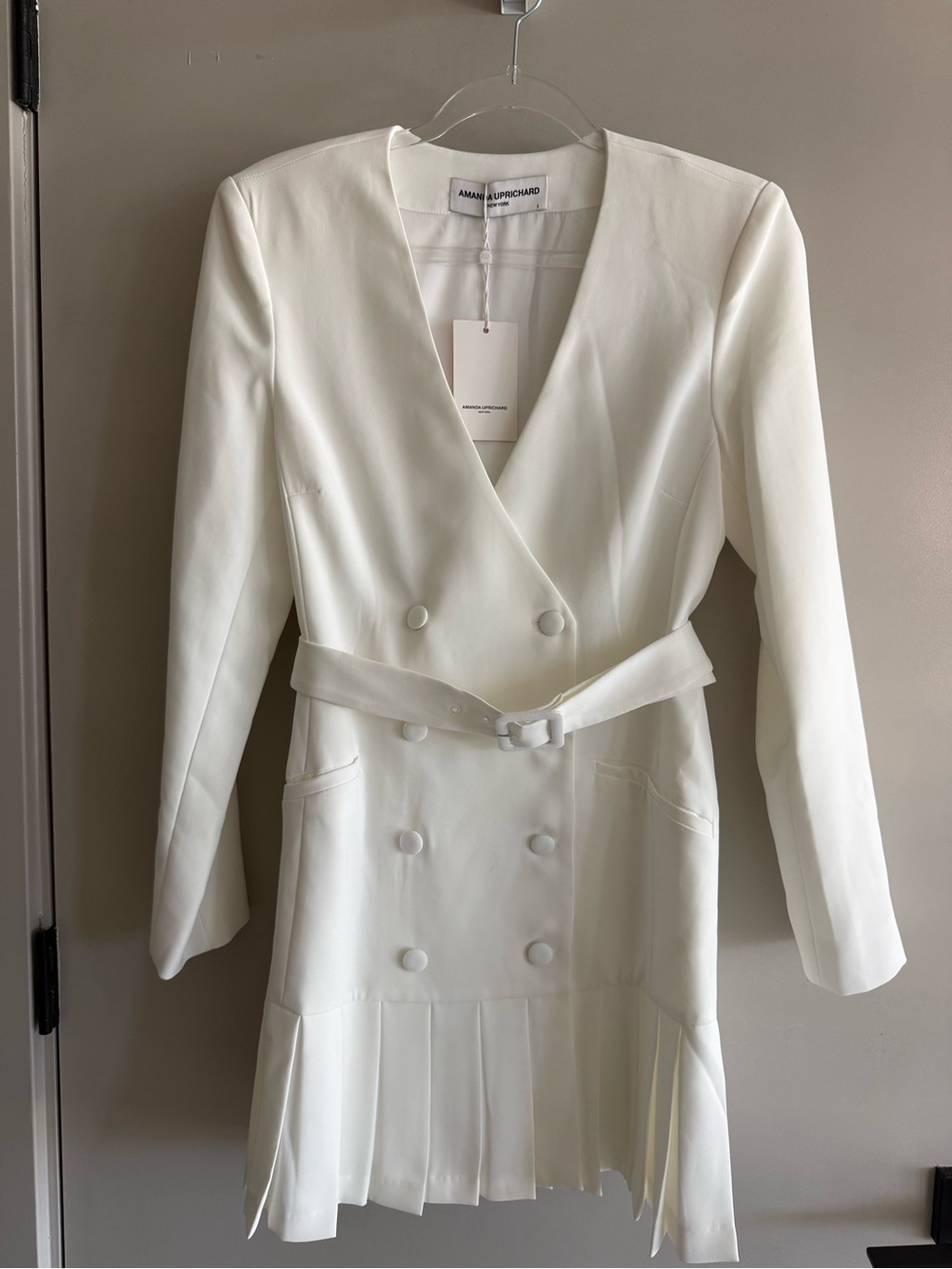 Amanda Uprichard Mesha Dress in Ivory | S | NWT |